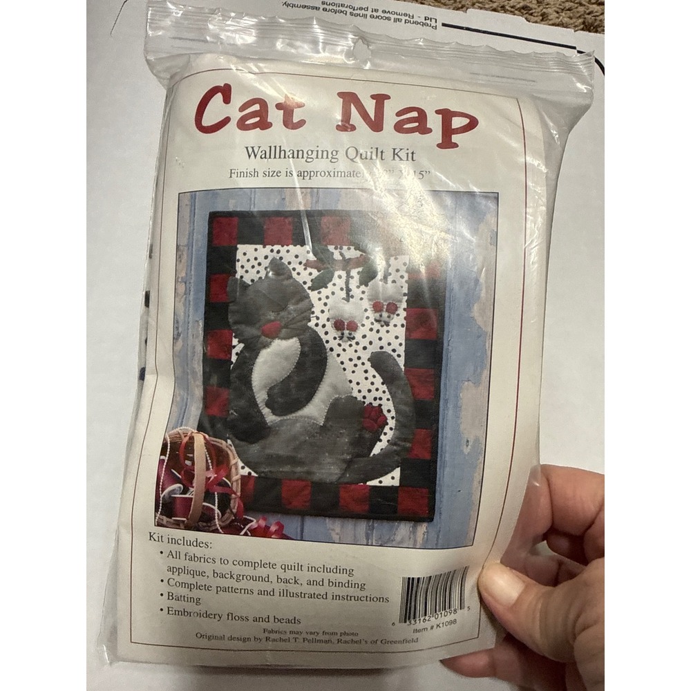 Rachel's of Greenfield Cat Nap Wallhanging Quilt Kit K1098 Rachel T‎ Pellman